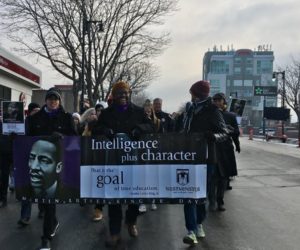 Members of Westminster’s Black Student Union celebrate Dr. Martin Luther King’s legacy