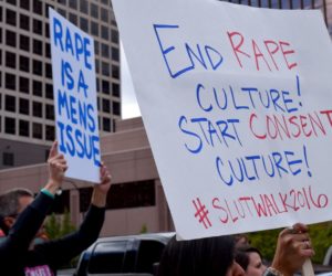 Hundreds march through downtown Salt Lake to protest rape culture