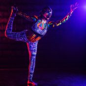 Glow-in-the-dark paint and yoga gives yogis more freedom and self-exploration