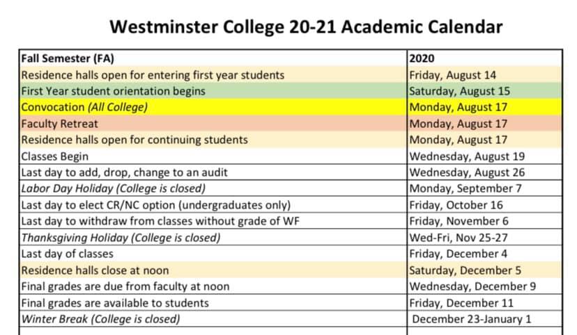 westminster college schedule a visit
