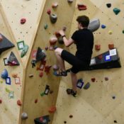 Students climb to new heights with updated rock wall