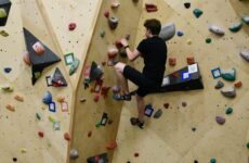 Students climb to new heights with updated rock wall